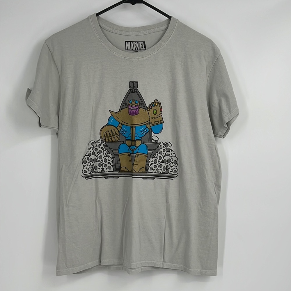 Loot Crate Marvel Thanos Gray Graphic T-Shirt Size Large